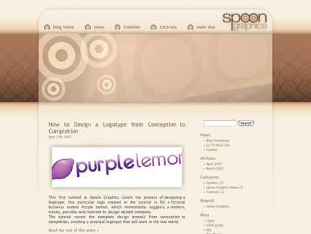 Blog.SpoonGraphics Version 1