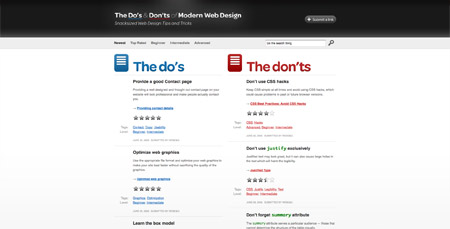 The Do's and Don'ts of Web Design