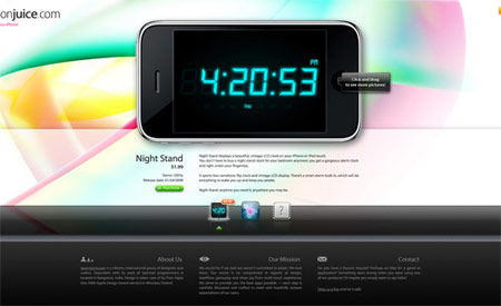 Apple products in web design