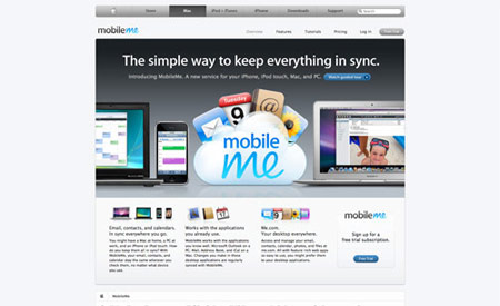 Apple products in web design
