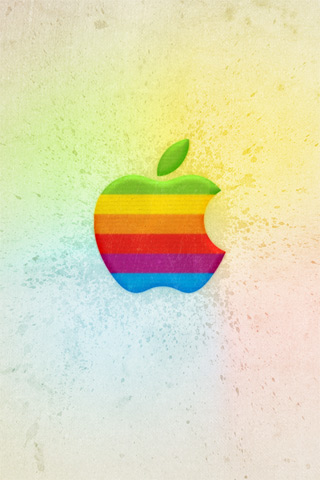 Download Retro Applie iPhone wallpaper