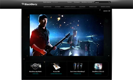 Blackberry loves U2 advert
