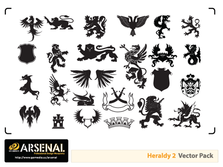 Heraldry vectors preview