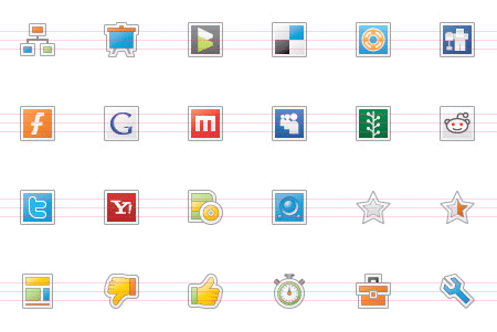 Origami icon pack preview