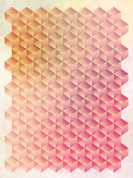 Tessellating Geometric poster design