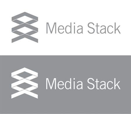 Mono version of the Media Stack logo