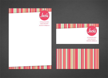 Letterhead and com slip stationery designs