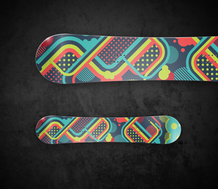 Vector snowboard design