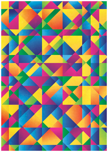 Colourful abstract poster