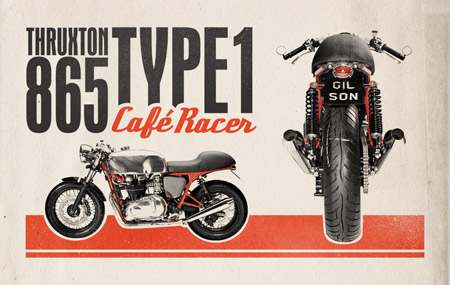 Retro Cafe Racer ad design