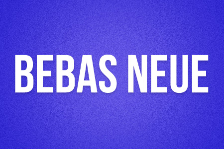 Download the Bebas Neue font