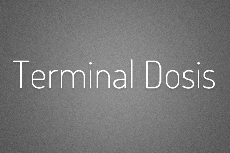 Download the Terminal Dosis font