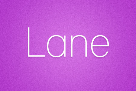 Download the Lane font