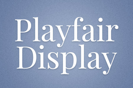 Download the Playfair Display font