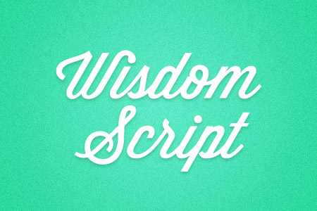 Download the Wisdom Script font