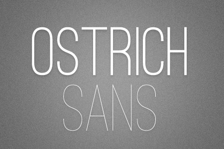 Download the Ostrich Sans font