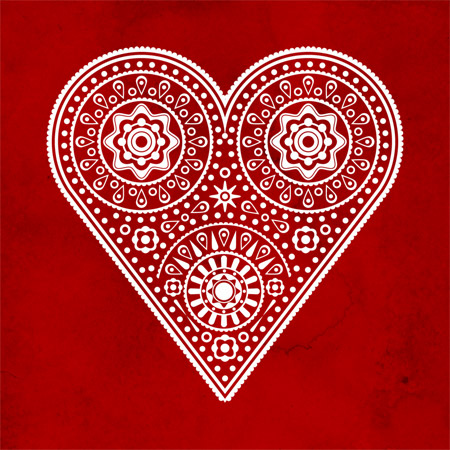 Valentine Hearts on Illustrator