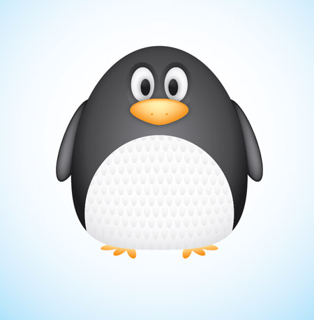 Vector Penguin character