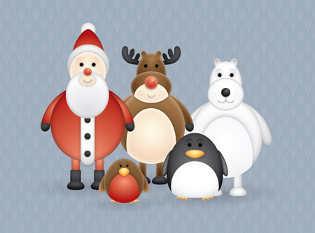 Christmas vector characters