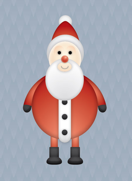 Vector Santa character