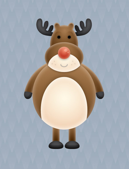 Vector Reindeer character