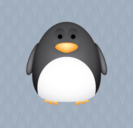 Vector penguin character
